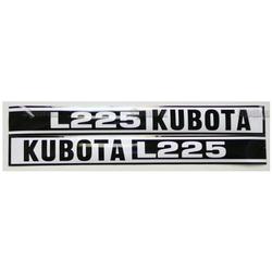 KU80520    Hood Decals---L225 Black/White